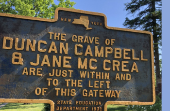 Jane McCrea cemetery marker