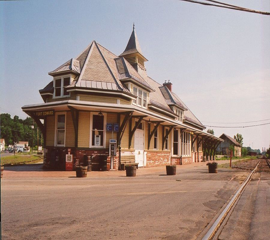 An old image of The Fort Edward Train station