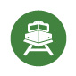 Icon of a train on its tracks