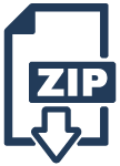 Icon of a zip file for downloading