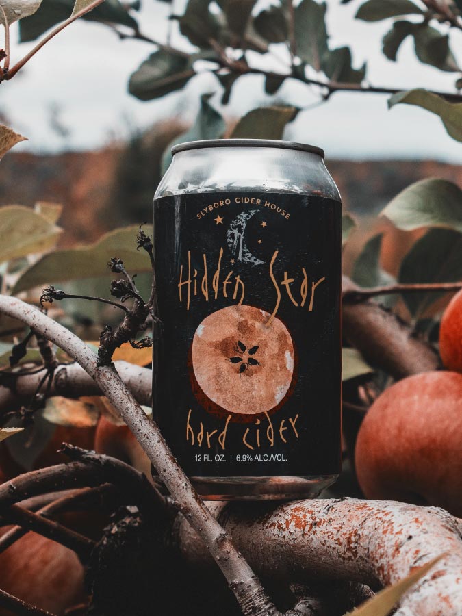 Hidden Star Hard Cider can