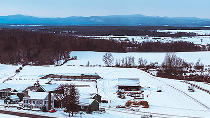 winter view of Hartford NY