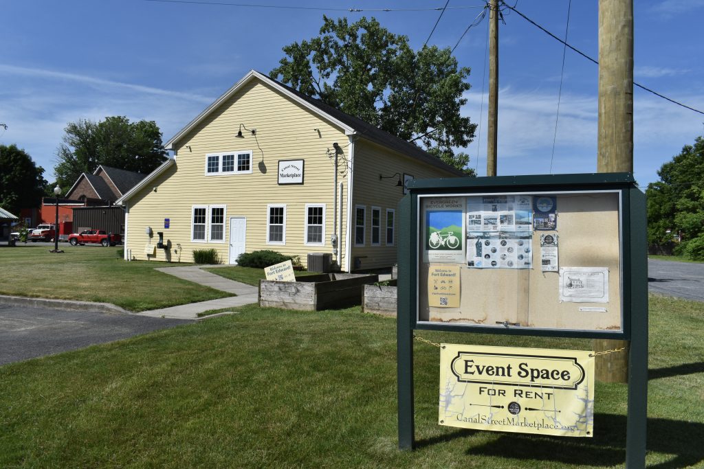 The front of The Canal Street Marketplace in Fort Edward, NY, another great example of local adaptive reuse